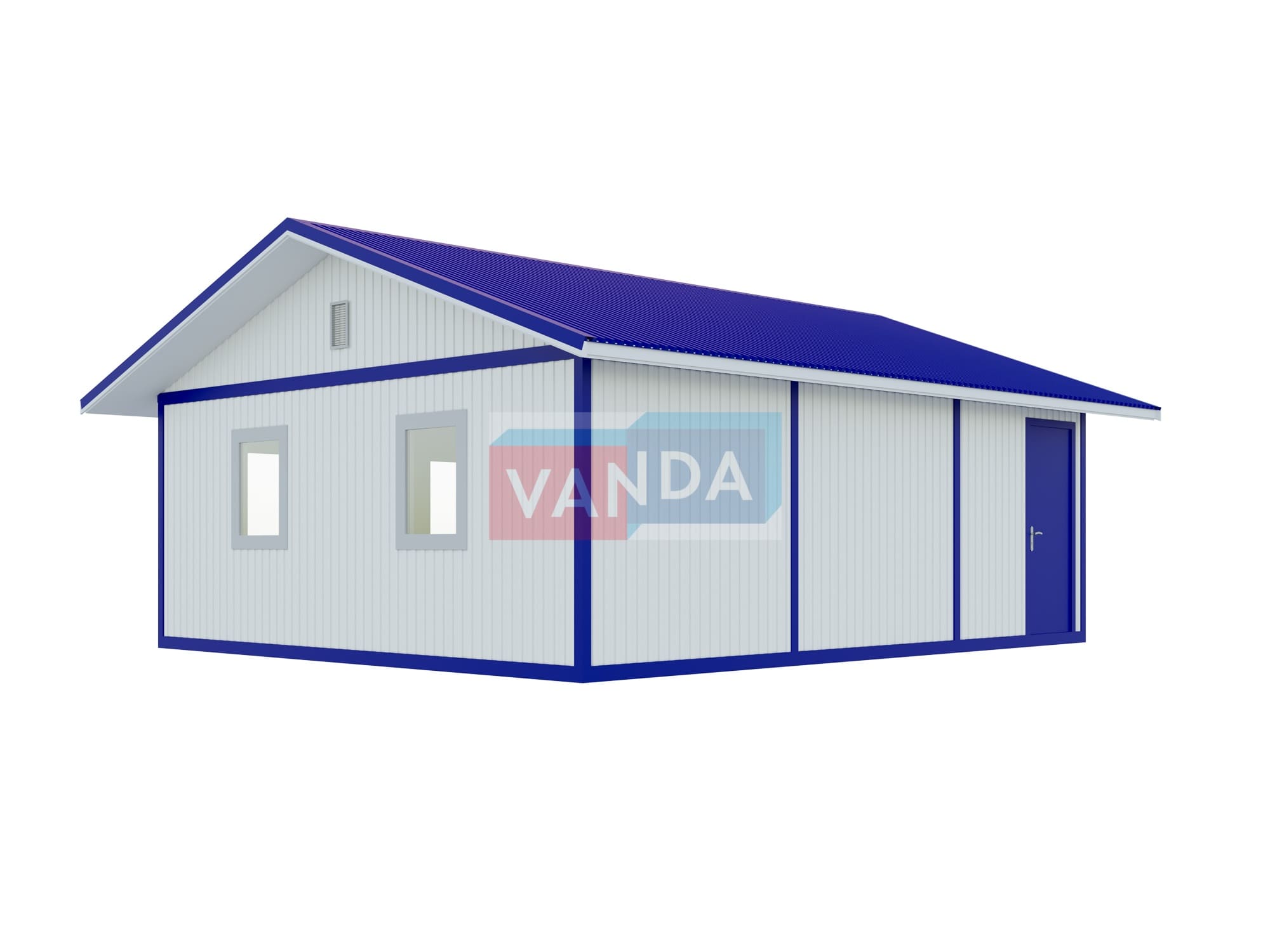 Проект офисного здания 6.0x7,2 Панели ПВХ